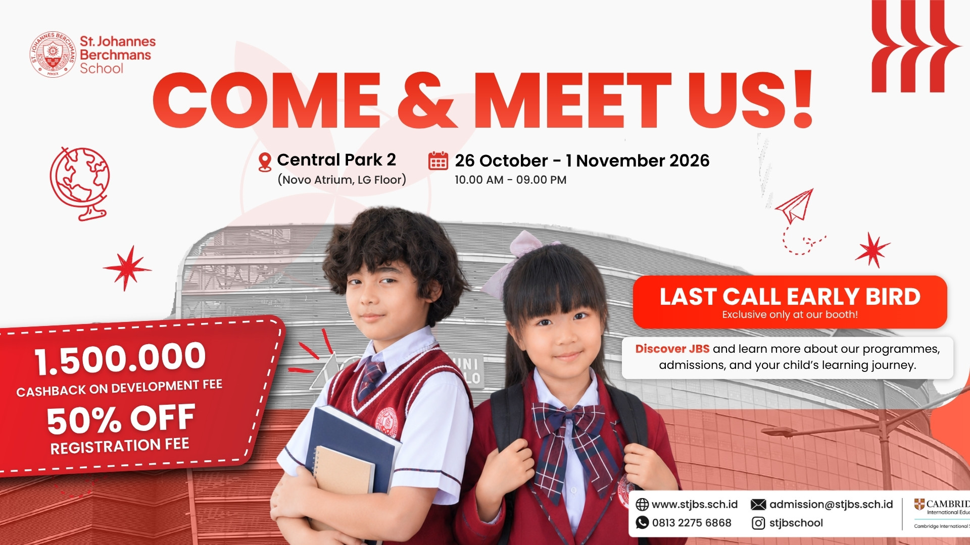 Banner St Johannes Berchmans School